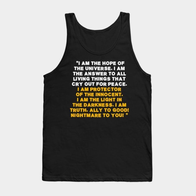 Quote dragon ball Tank Top by Dexter